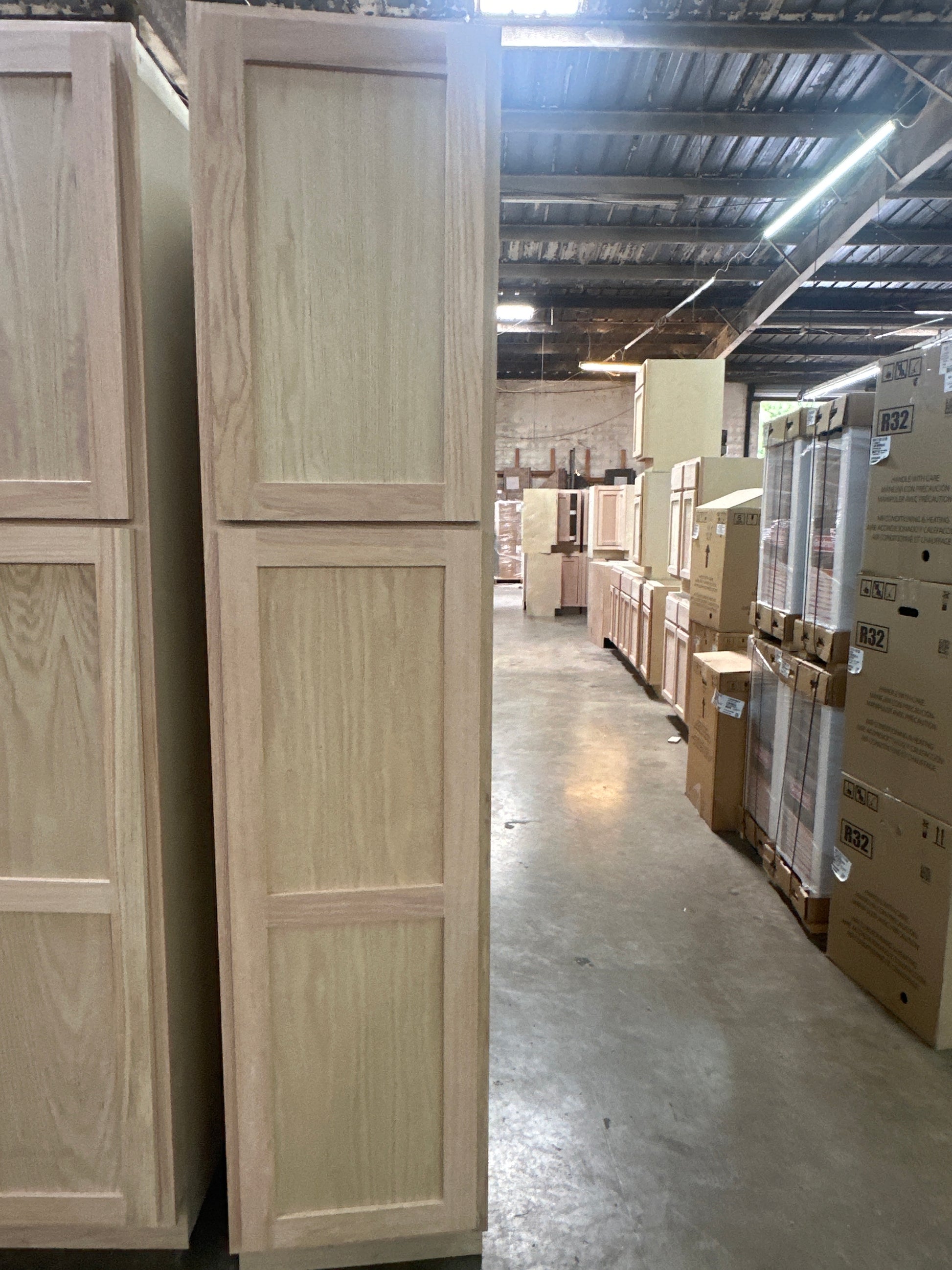 Solid Oak Cabinets Unfinished Linen  18” x 21”