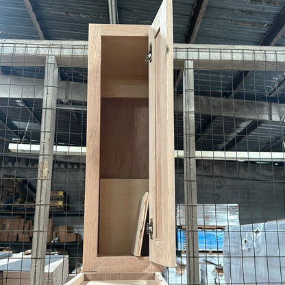 Solid Oak Cabinets Unfinished Wall 12"