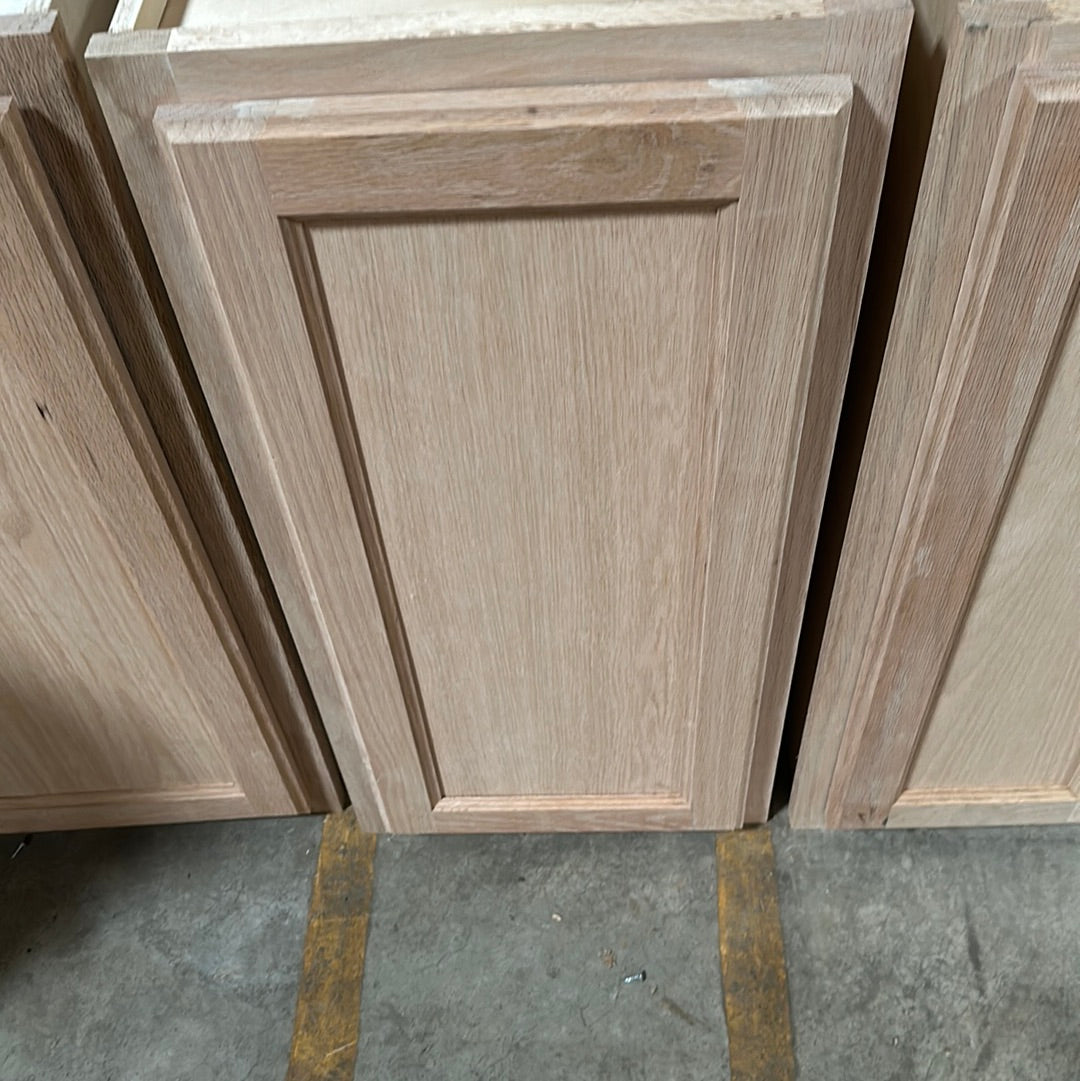 Solid Oak Cabinets Unfinished Wall 15"