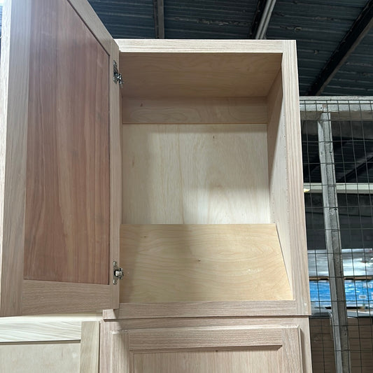 Solid Oak Cabinets Unfinished Wall 21"