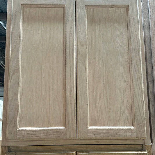Solid Oak Cabinets Unfinished Wall 24"