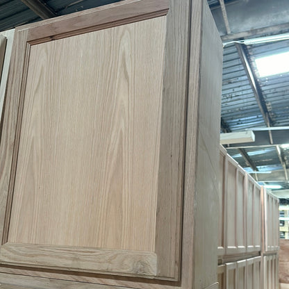 Solid Oak Cabinets Unfinished Wall 24"