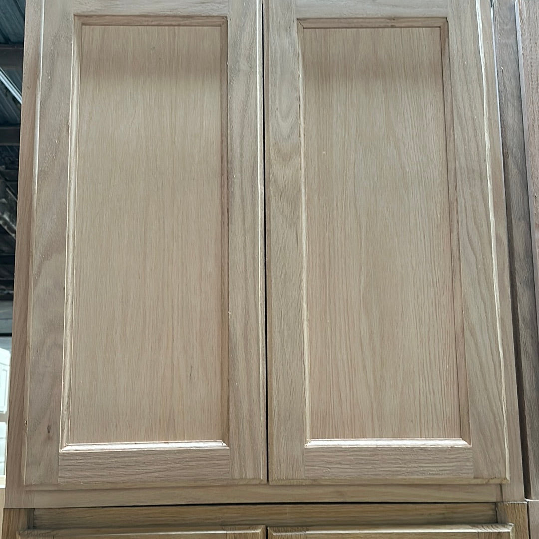 Solid Oak Cabinets Unfinished Wall 27"