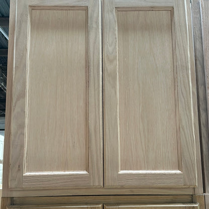 Solid Oak Cabinets Unfinished Wall 27"