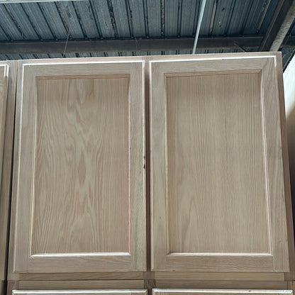 Solid Oak Cabinets Unfinished Wall 36"