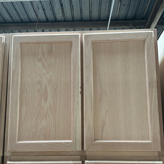 Solid Oak Cabinets Unfinished Wall 36"