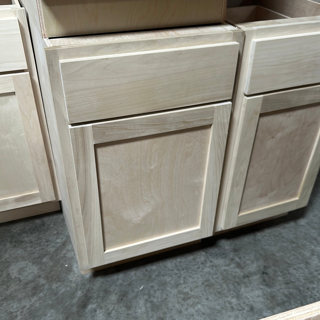 Solid Poplar Cabinet Unfinished Base 21"