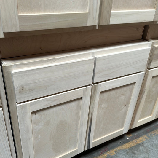 Solid Poplar Cabinet Unfinished Base 36"