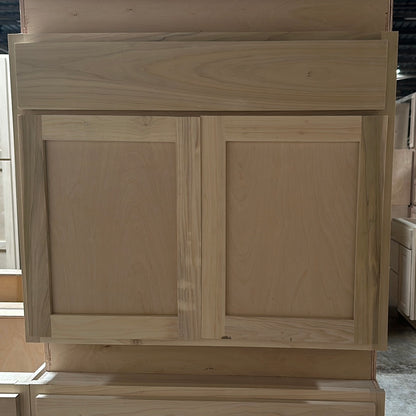 Solid Poplar Cabinet Unfinished Base Sink 36"