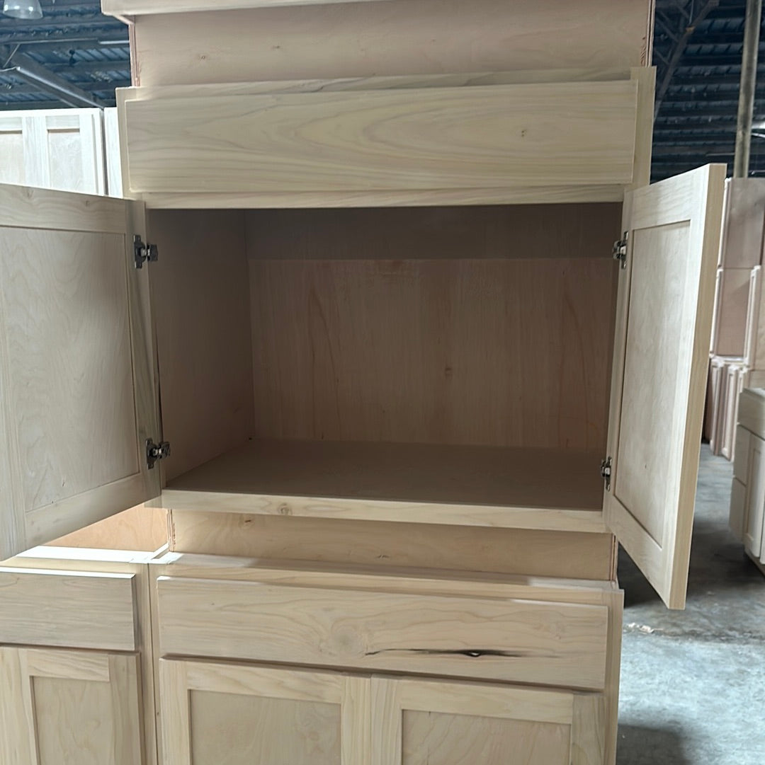Solid Poplar Cabinet Unfinished Base Sink 36"