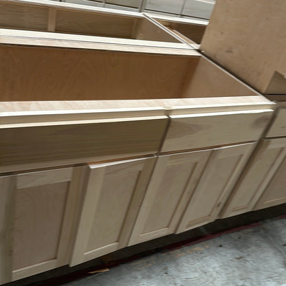 Solid Poplar Cabinet Unfinished Base Sink 48"