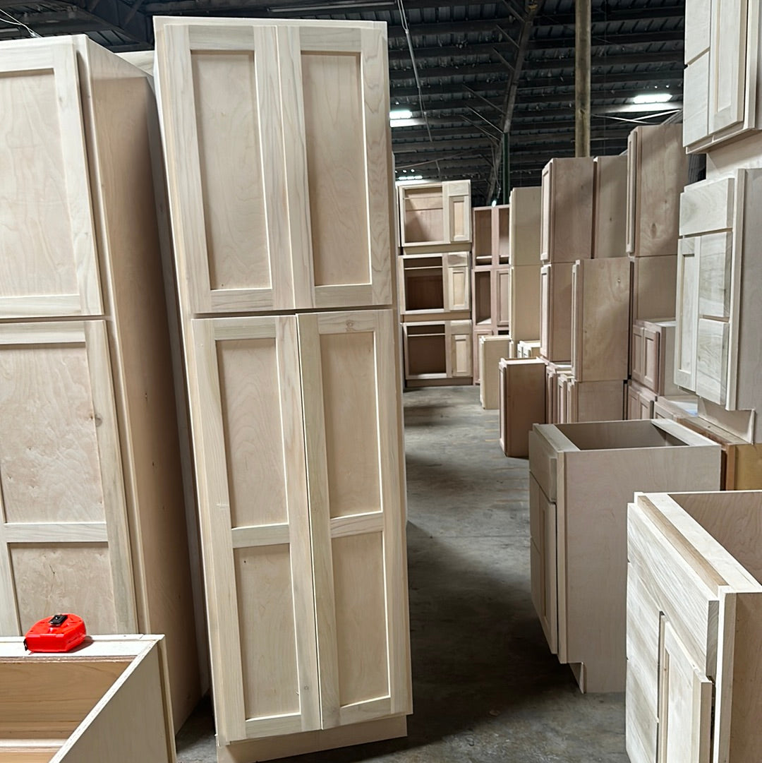 Solid Poplar Cabinet Unfinished Pantry 24"