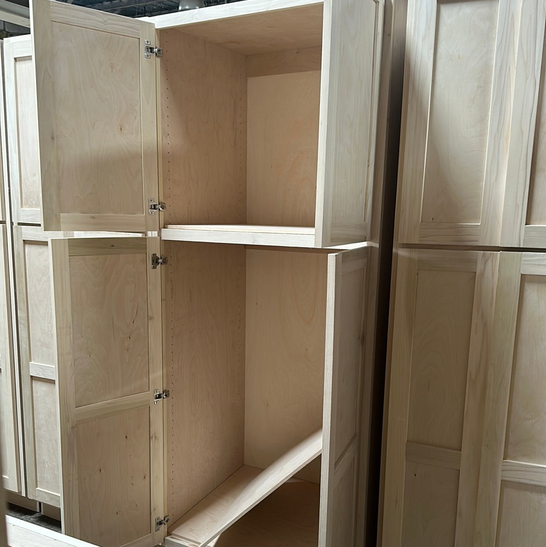 Solid Poplar Cabinet Unfinished Pantry 36"