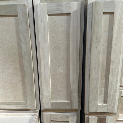 Solid Poplar Cabinet Unfinished Wall 15"
