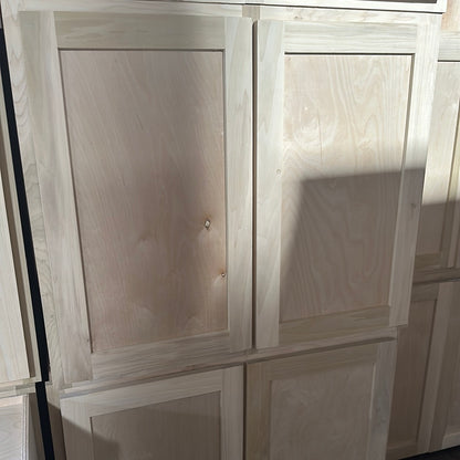 Solid Poplar Cabinet Unfinished Wall 36"
