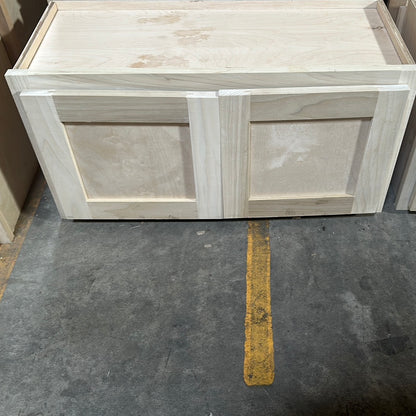 Solid Poplar Cabinet Unfinished Wall Range 30" Short