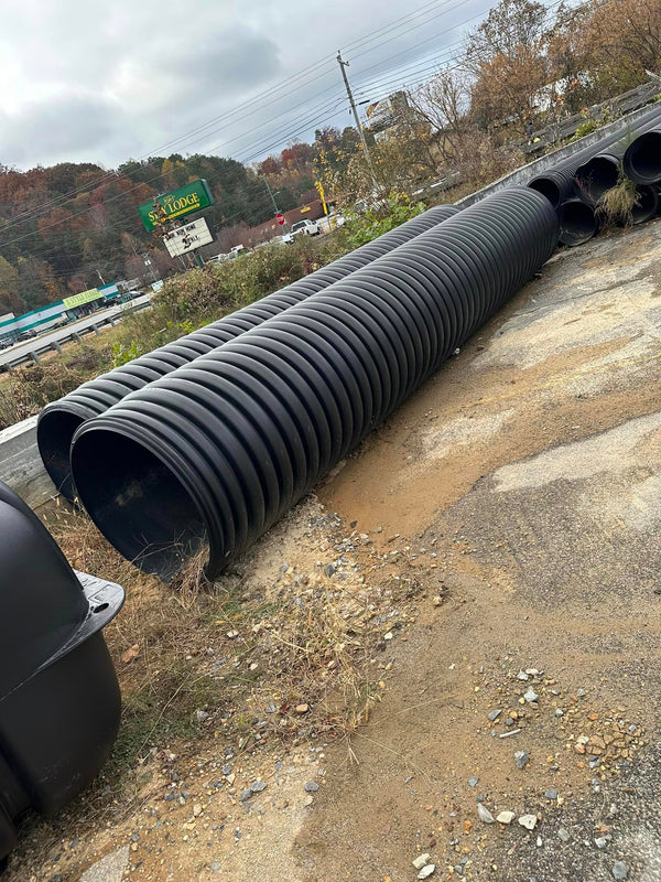 Culvert Pipe Black Double Wall 8''x20'