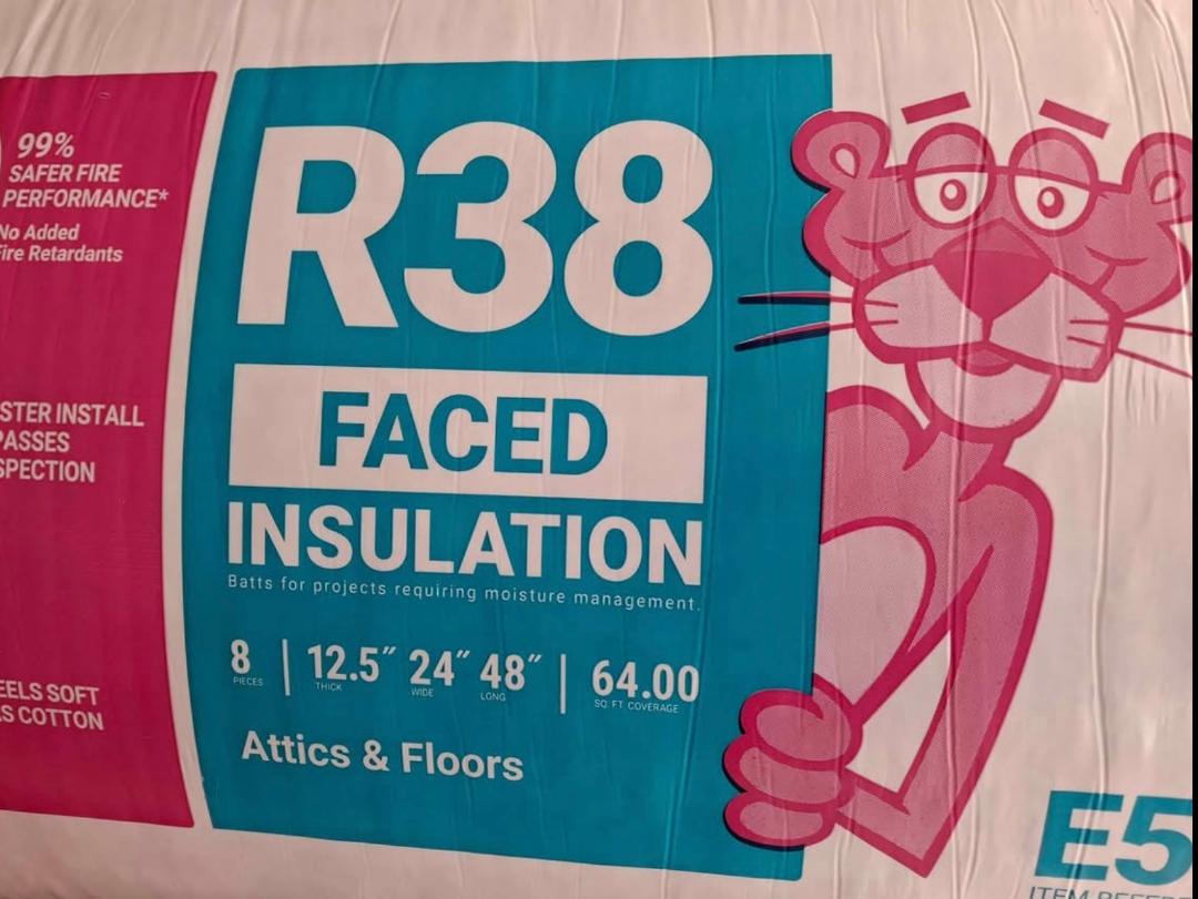 R-38 Faced Fiberglass Insulation Batt 24 in. x 48 in.