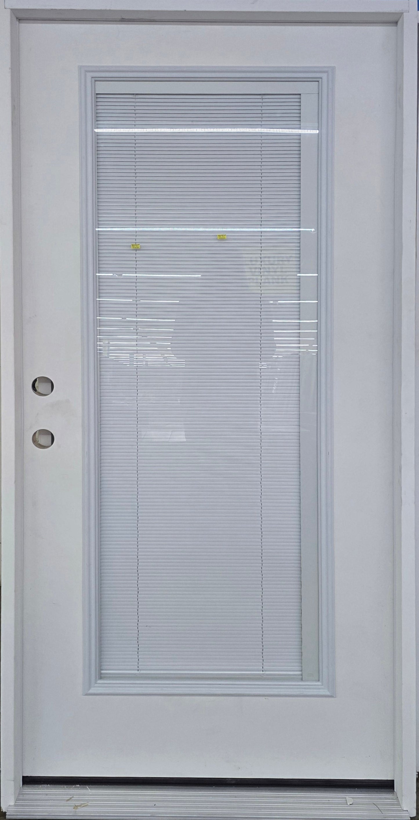 Full Lite Exterior Door Primed Prehung With Blinds